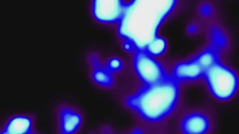 Abstract blue light pulses against a deep black void Video stock 330738842