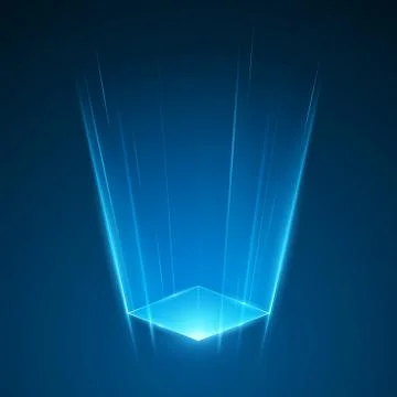 Abstract blue light rays background Stock Illustration