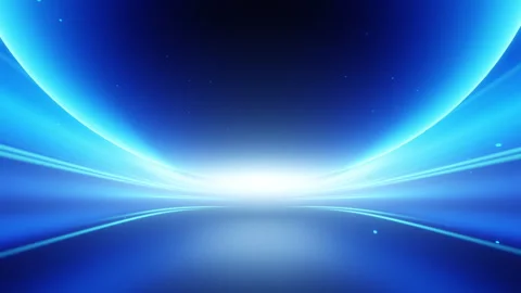 Abstract Blue Light Rays BackgroundAbstract Blue Light Rays BackgroundAbstract Stock Footage 266918907