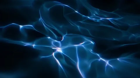 Abstract Blue Light Rays Dynamic Lens Flare Optical Glow Landscape Stock Footage 339288738