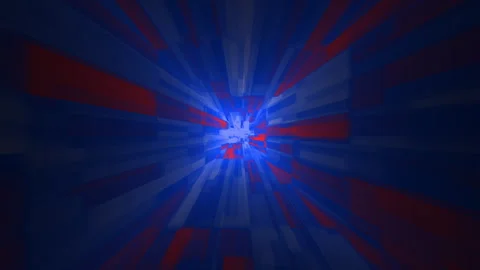 Abstract blue light rays geometric pattern for backgrounds Stock Footage 337537843