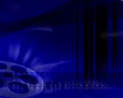 Abstract blue light rays with rotating wheel Stock-Footage 255264208