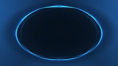 Abstract Blue Light Ring Stock Footage 289110471