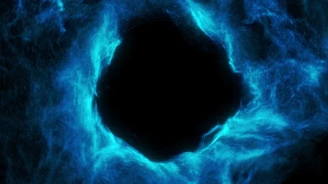Abstract blue light, smoke and plasma effect around copy space. Stock Footage 243745505