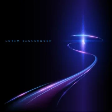 Abstract blue light star background Stock Illustration