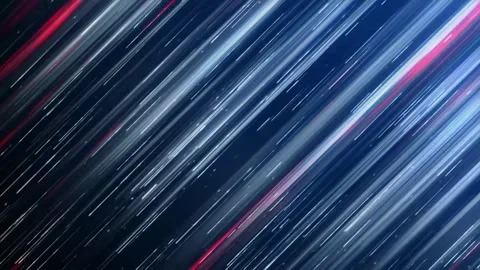 Abstract Blue Light Streaks and Dynamic Motion Lines with Red Stock Footage 344110849