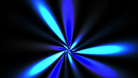 Abstract Blue Light Streaks Exploding from Center on Black Background. Stock Footage 333909716