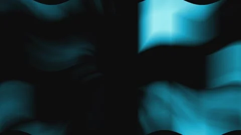 Abstract Blue Light Streaks Flowing with Soft Motion Against Dark Backgroun.. Video stock 341375115