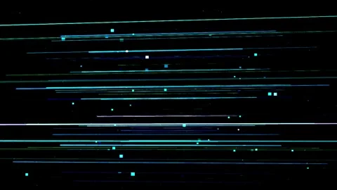Abstract blue light streaks moving fast with small particles during night m.. Stock Footage 346142399