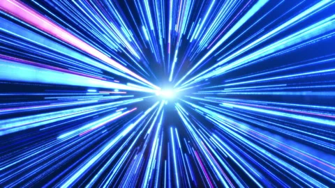 Abstract blue light trail creative cosmic background. Stock Footage 294062132