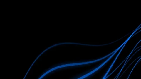 Abstract Blue Light Trails on Black Background - Dynamic Energy Flow and Mo.. Stock Footage 339311805