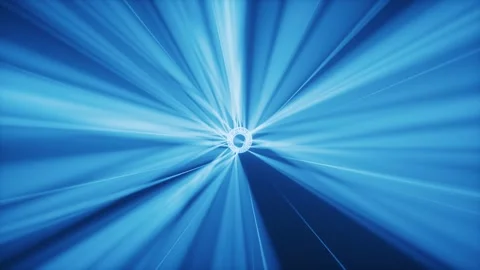 Abstract blue light tunnel motion blur futuristic background with glowing c.. Stock Footage 328332645