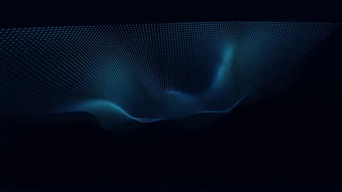 Abstract blue light wave animation on dark background for technology motion.. Stock Footage 342322467