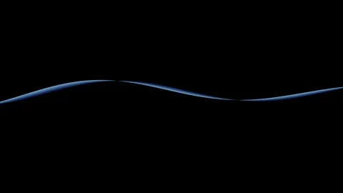 Abstract Blue Light Wave on Black Background - Dynamic Energy Flow and Mode.. Stock Footage 339131900
