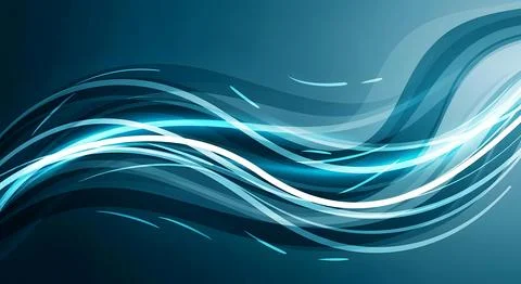 Abstract blue light waves background, technology, energy, flow, digital des.. Stockillustratie