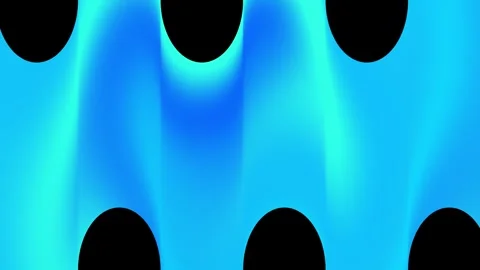 Abstract blue light waves moving behind black circles modern artistic motio.. 動画素材 342465658