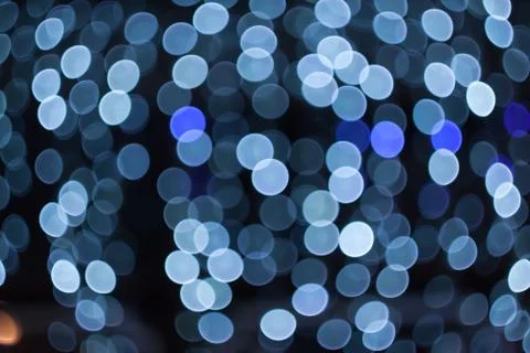 Abstract blue lightbulbs Stock Photos
