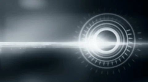 Abstract blue lighting ring animation Stock-Footage 68203005