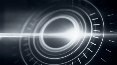 Abstract blue lighting ring animation Stock Footage 68203018