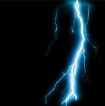 Abstract blue lightning flash background. Vector Stock Illustration
