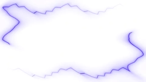 Abstract Blue Lightning Frame Stock Footage 284401092