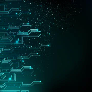 Abstract blue lights background. Illustrazione stock