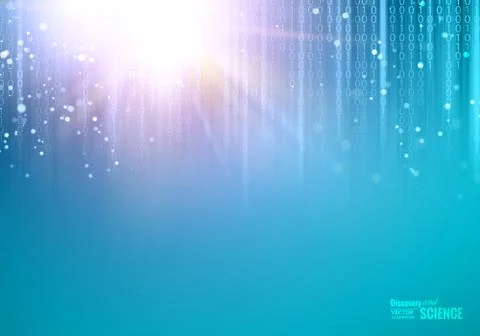Abstract blue lights background. 库存插图