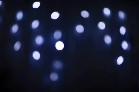 Abstract blue lights glowing in dark background Stock Photos