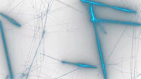 Abstract Blue Lights Lines Are Glowing Stock Footage 201329065