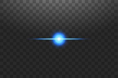 Abstract blue lights lines on transparent background vector illustration. A Stock Illustration