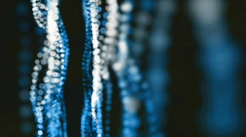 Abstract blue lights wave Stock Footage 677904