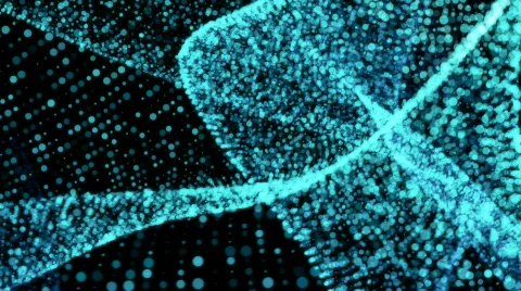 Abstract blue lights wave Stock Footage 677945