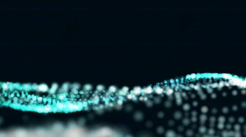 Abstract blue lights wave Stock Footage 678065