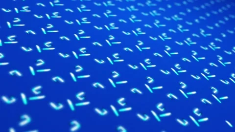 Abstract blue line animation, geometric pattern in blue background. Stock Footage 296320697