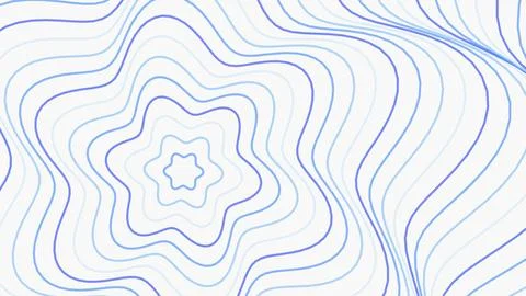 Abstract blue line pattern with flowing curves Stock Illustration