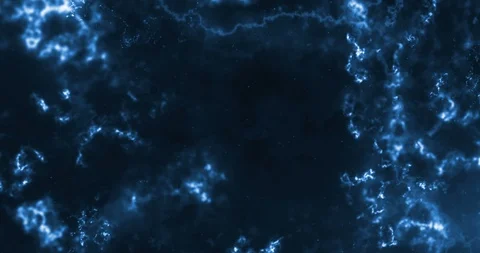 Abstract blue line stream plexus flowing movement with lines and dots and glow Stock Footage 91028736