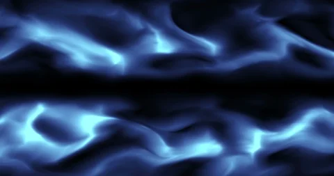 Abstract blue line stream wave flowing movement with lines and dots and glow Video stock 91069901