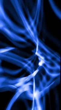 Abstract blue lines on a black background Stock Illustration