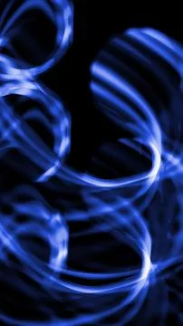 Abstract blue lines on a black background 스톡 사진