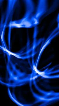 Abstract blue lines on a black background Stock Photos