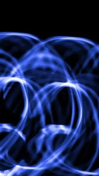 Abstract blue lines on a black background Foto stock