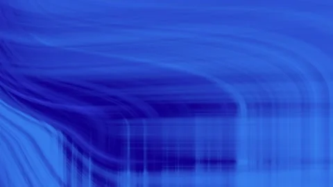 Abstract blue lines curve creating wavelike patterns. Stock Footage 296110221