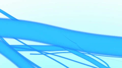 Abstract blue lines flowing through the space Stock Footage 37993558