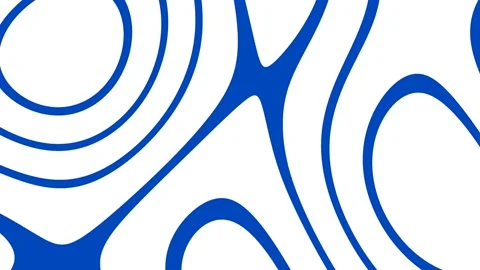 Abstract Blue Lines Flowing on White Background Dynamic Motion Graphic. Stock Footage 339916703