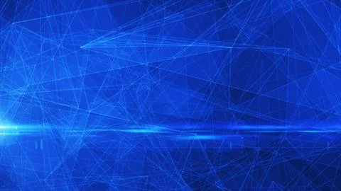 Abstract blue lines glowing high tech digital energy abstract background Stock Illustration