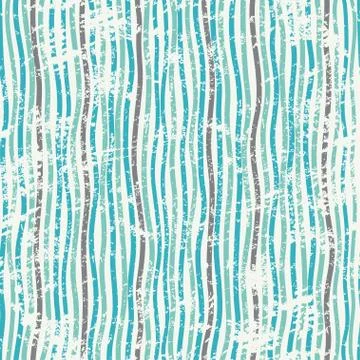 Abstract blue lines seamless texture with grunge effect Illustrazione stock
