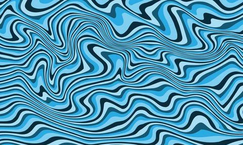 Abstract blue lines wave background vector Stock Illustration
