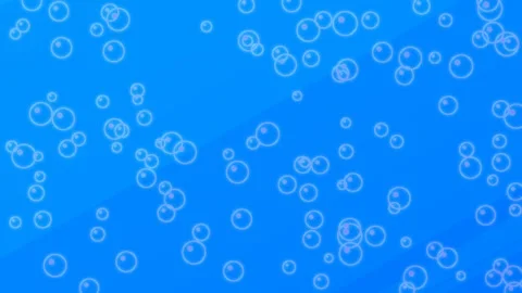 Abstract blue liquid background with floating bubbles for spa or water scie.. Stock Footage 333107125