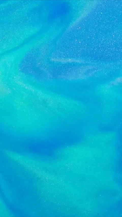 Abstract blue liquid background with flowing waves and soft light reflections Video stock 347692434