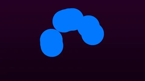 Abstract Blue Liquid Blob Motion Graphics Stock Footage 331649445